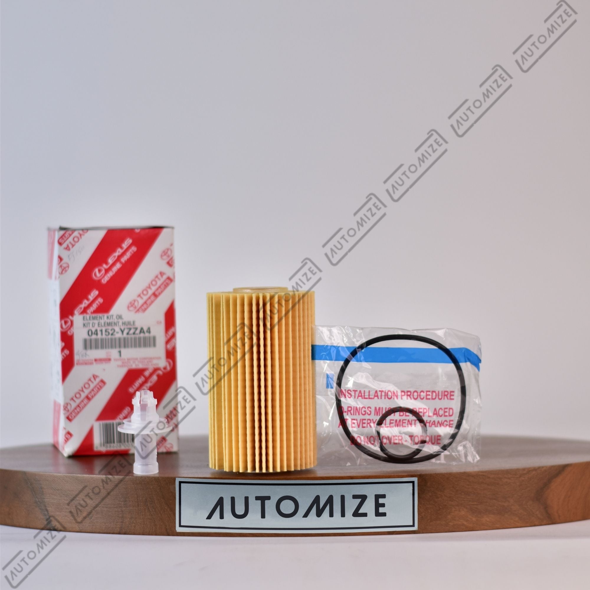Toyota Genuine Parts - Element Oil Filter for LAND CRUISER V8, FJ200 (04152 - YZZA4) - Automize