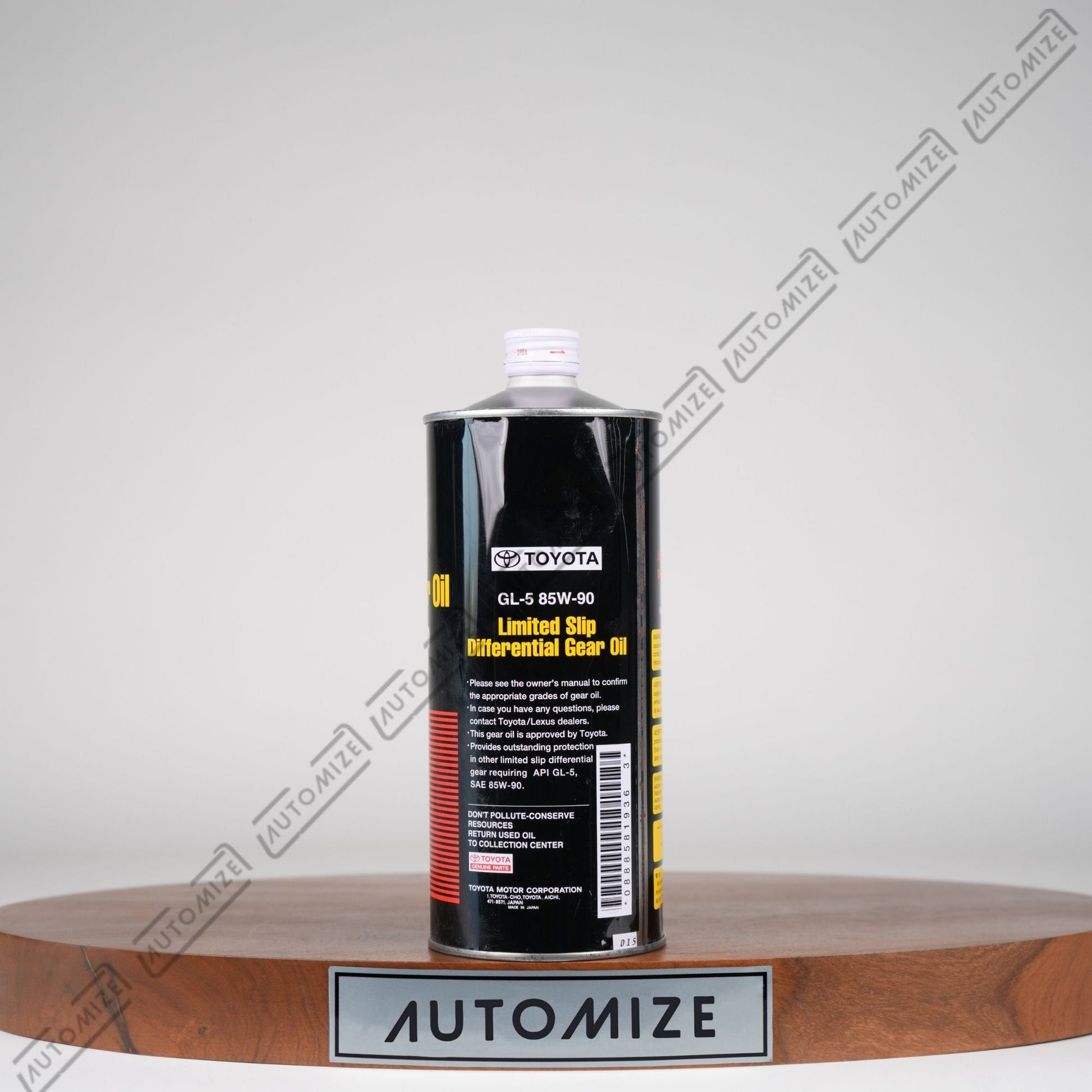 Toyota Limited Slip Differential Gear Oil GL - 5 [85W - 90] (1l) - Automize