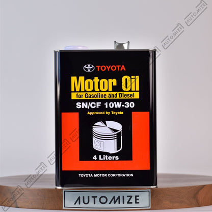 Toyota SN/CF 10W - 30 Genuine Motor Oil for Gasoline and Diesel Engines (4l) - Automize