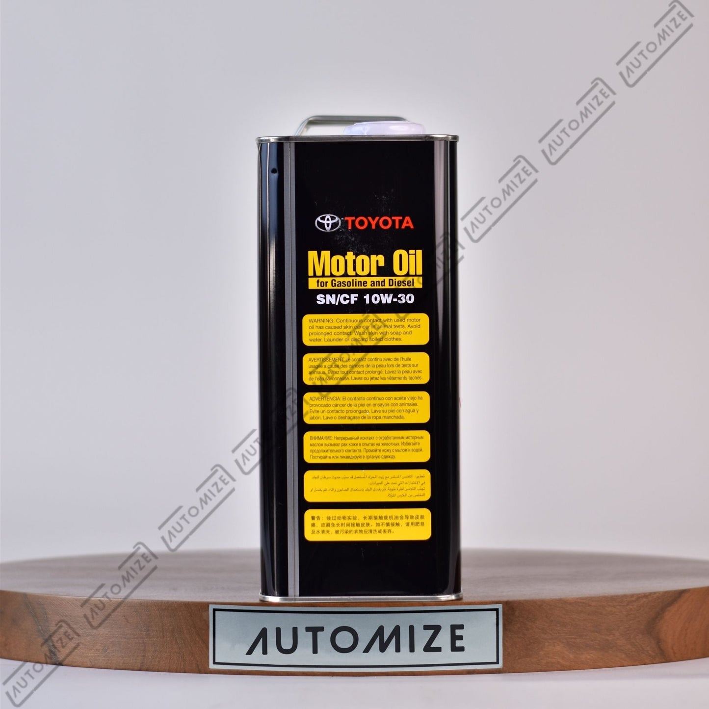 Toyota SN/CF 10W - 30 Genuine Motor Oil for Gasoline and Diesel Engines (4l) - Automize