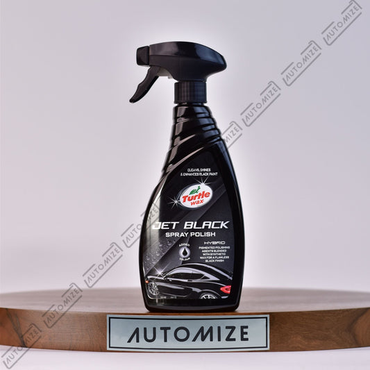 Turtle Wax Jet Black Spray Polish (500ml) - Automize