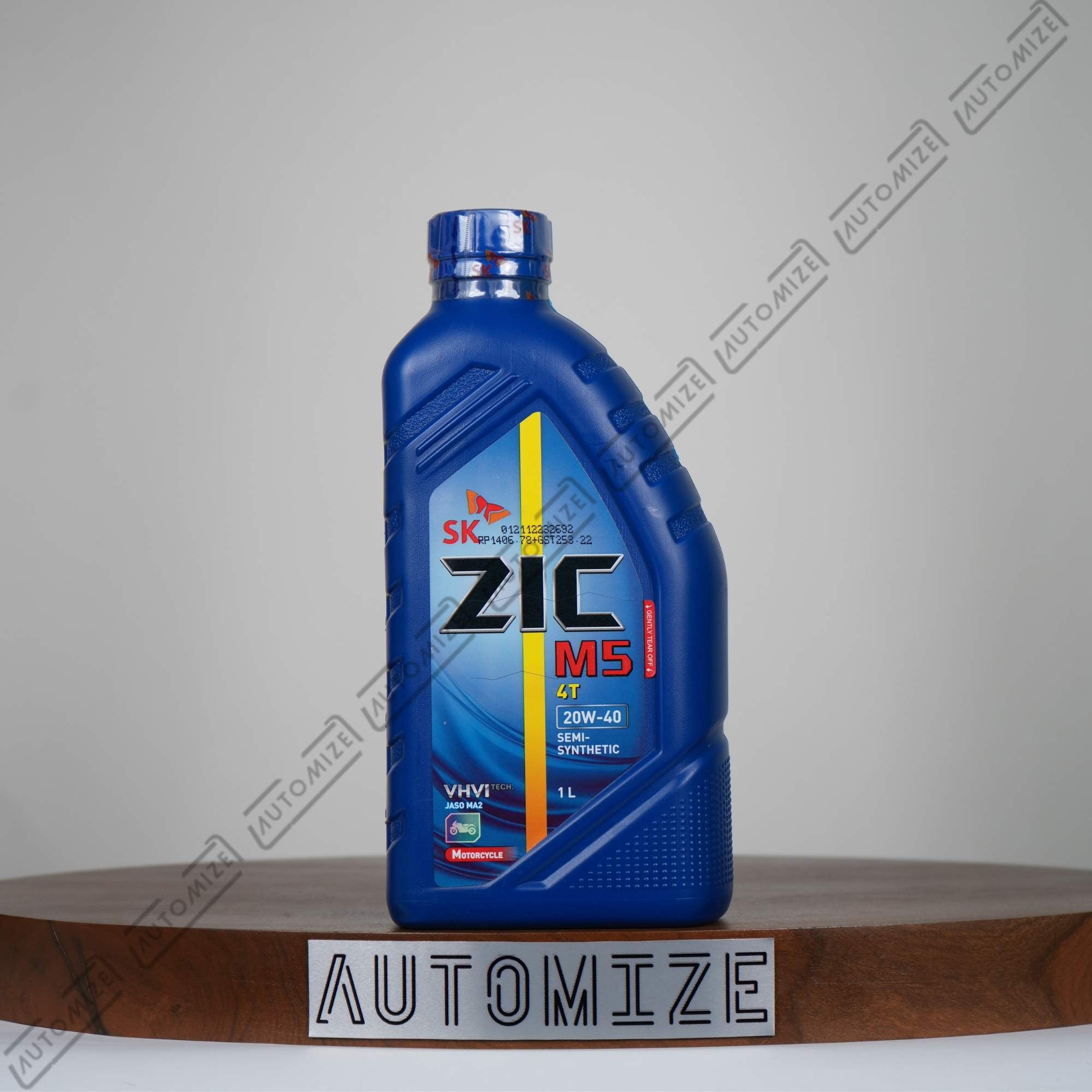 ZIC M5 4T 20W - 40 Semi - Synthetic (Motorcycle Oil) (1l) - Automize