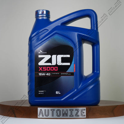 ZIC X5000 15W - 40 Synthetic for Heavy Diesel Engines (6l) - Automize
