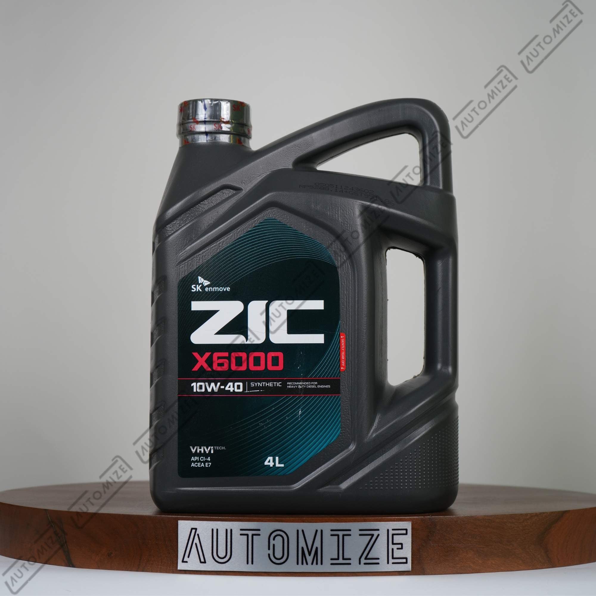 ZIC X6000 10W - 40 Synthetic for Heavy Diesel Engine (4l) - Automize